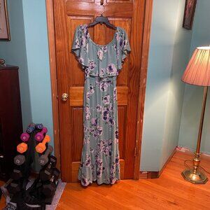 Altrd State Floral Maxi Dress Size Large